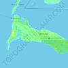Topografische kaart South Bimini, hoogte, reliëf