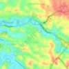 Topografische kaart Tondano, hoogte, reliëf