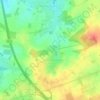 Topografische kaart Wijnkasteel Genoels-Elderen, hoogte, reliëf