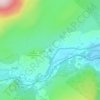 Topografische kaart Castell Dolwyddelan, hoogte, reliëf