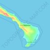 Topografische kaart Isla Natividad, hoogte, reliëf