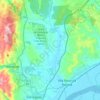 Topografische kaart Rio Ota, hoogte, reliëf