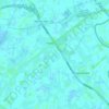 Topografische kaart Kanaal van Brugge naar Sluis, hoogte, reliëf