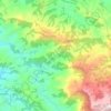 Topografische kaart Serra do Aiuroca, hoogte, reliëf