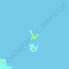 Topografische kaart Cabog Island, hoogte, reliëf