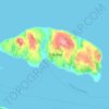 Topografische kaart Isla Alao, hoogte, reliëf