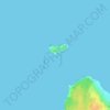 Topografische kaart Kefken Adası, hoogte, reliëf