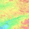 Topografische kaart Sierra Morena, hoogte, reliëf