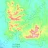 Topografische kaart Reserva de Recursos Manejados Ybytyruzú, hoogte, reliëf