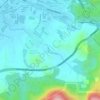 Topografische kaart Sungai Pajam, hoogte, reliëf