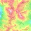 Topografische kaart Zone réglementée des Merveilles, hoogte, reliëf