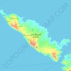 Topografische kaart San Miguel Island, hoogte, reliëf