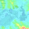 Topografische kaart Rio dos Sinos, hoogte, reliëf