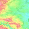 Topografische kaart Río Magro, hoogte, reliëf
