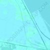 Topografische kaart Terusan Besar Kiri, hoogte, reliëf