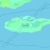 Topografische kaart Saibai Island, hoogte, reliëf