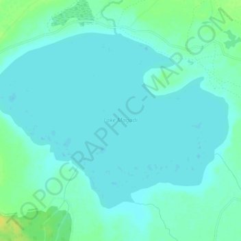 Topografische kaart Lac Magadi, hoogte, reliëf