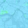 Topografische kaart Binnenbedijkte Maas, hoogte, reliëf