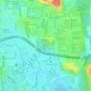 Topografische kaart Kampung Melayu Subang Tambahan, hoogte, reliëf