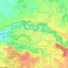 Topografische kaart Sungai Cisadane, hoogte, reliëf