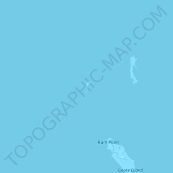 Topografische kaart Upper Tump, hoogte, reliëf