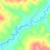 Topografische kaart Rio Carinhanha, hoogte, reliëf