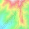 Topografische kaart RÍo Chonta, hoogte, reliëf