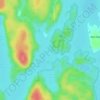 Topografische kaart Tipperary Island, hoogte, reliëf