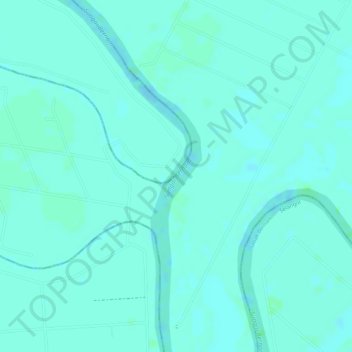 Topografische kaart Bernam River, hoogte, reliëf