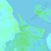 Topografische kaart Isla Roncal, hoogte, reliëf