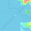 Topografische kaart Deception Island, hoogte, reliëf