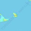 Topografische kaart Isla Tabón, hoogte, reliëf