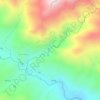 Topografische kaart Río Nuevo, hoogte, reliëf