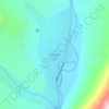Topografische kaart Кызыл-Oй, hoogte, reliëf