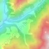 Topografische kaart Khati, hoogte, reliëf