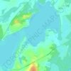 Topografische kaart Woblitzsee, hoogte, reliëf