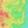 Topografische kaart Ossele, hoogte, reliëf