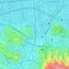 Topografische kaart Taman Banjir Kanal Barat, hoogte, reliëf