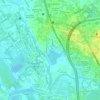 Topografische kaart Dulong Tangke Creek, hoogte, reliëf