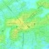 Topografische kaart Taman Merdeka Kota Metro, hoogte, reliëf