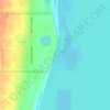 Topografische kaart South Beach, hoogte, reliëf