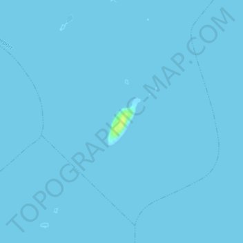 Topografische kaart French Island, hoogte, reliëf