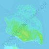 Topografische kaart Cahayagan Island, hoogte, reliëf