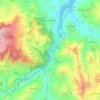Topografische kaart IT4030013 - SIC - Fiume Enza da La Mora a Compiano, hoogte, reliëf