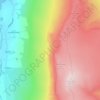 Topografische kaart Mallerstang Edge, hoogte, reliëf