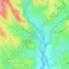 Topografische kaart Monte Público Granja y Molino de la Hoz, hoogte, reliëf