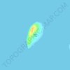 Topografische kaart Badoc Island, hoogte, reliëf