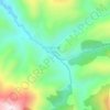 Topografische kaart Arroyo Frío, hoogte, reliëf