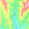 Topografische kaart Кыргызстан, hoogte, reliëf