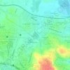 Topografische kaart sunnam cheruvu, hoogte, reliëf